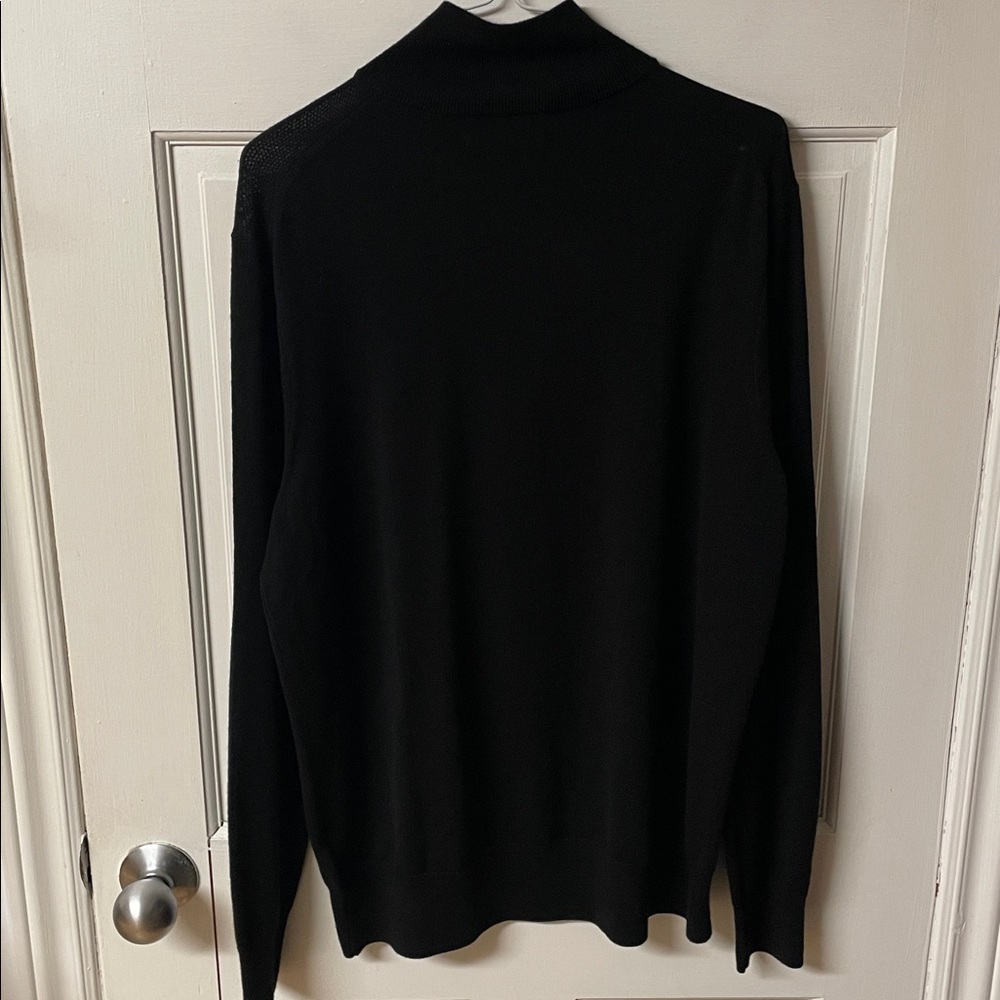 Brooks Brothers washable extra-fine merino wool half-zip sweater men’s size L - Picture 8 of 15